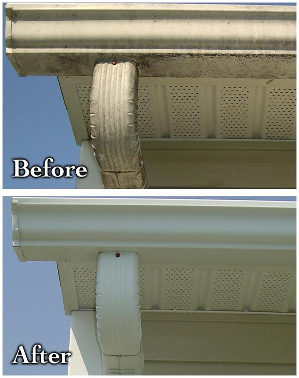 Gutter brightening service